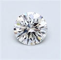 0.74 Carats, Round Diamond with Excellent Cut, F Color, VS2 Clarity and Certified by GIA
