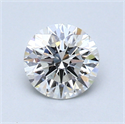 0.73 quilates, Redondo Diamante , Color F, claridad SI1 y certificado por GIA