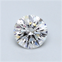0.72 quilates, Redondo Diamante , Color E, claridad SI1 y certificado por GIA