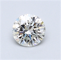 0.72 Carats, Round Diamond with Excellent Cut, H Color, SI1 Clarity and Certified by GIA