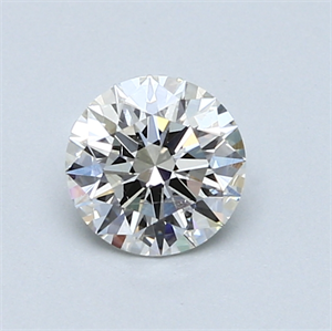 Picture of 0.71 Carats, Round Diamond with Excellent Cut, H Color, SI1 Clarity and Certified by GIA