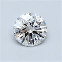 0.70 Carats, Round Diamond with Excellent Cut, F Color, VS2 Clarity and Certified by GIA