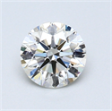 0.70 Carats, Round Diamond with Very Good Cut, J Color, VS2 Clarity and Certified by GIA