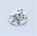 0.49 Carats, Round Diamond with Excellent Cut, G Color, VS1 Clarity and Certified by GIA