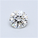 0.49 Carats, Round Diamond with Excellent Cut, G Color, VS1 Clarity and Certified by GIA