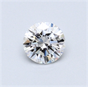 0.48 Carats, Round Diamond with Very Good Cut, D Color, VVS2 Clarity and Certified by GIA