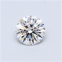 0.47 Carats, Round Diamond with Excellent Cut, D Color, VS2 Clarity and Certified by GIA
