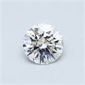 0.47 Carats, Round Diamond with Excellent Cut, D Color, VVS2 Clarity and Certified by GIA