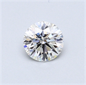 0.47 Carats, Round Diamond with Excellent Cut, F Color, VS2 Clarity and Certified by GIA