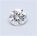 0.47 Carats, Round Diamond with Excellent Cut, D Color, VVS2 Clarity and Certified by GIA