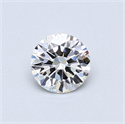 0.46 Carats, Round Diamond with Very Good Cut, E Color, VVS2 Clarity and Certified by GIA