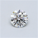 0.46 Carats, Round Diamond with Very Good Cut, F Color, VS2 Clarity and Certified by GIA