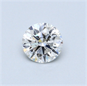 0.46 Carats, Round Diamond with Very Good Cut, F Color, VVS2 Clarity and Certified by GIA