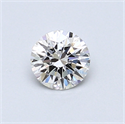 0.46 Carats, Round Diamond with Excellent Cut, G Color, VVS2 Clarity and Certified by GIA