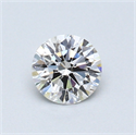 0.45 Carats, Round Diamond with Excellent Cut, F Color, VS1 Clarity and Certified by GIA