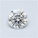 0.45 Carats, Round Diamond with Excellent Cut, H Color, VVS1 Clarity and Certified by GIA