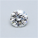 0.43 Carats, Round Diamond with Excellent Cut, E Color, VS2 Clarity and Certified by GIA