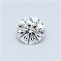0.43 Carats, Round Diamond with Excellent Cut, F Color, VS2 Clarity and Certified by GIA