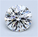 1.67 Carats, Round Diamond with Excellent Cut, F Color, VS2 Clarity and Certified by GIA