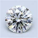 1.64 Carats, Round Diamond with Excellent Cut, H Color, VS1 Clarity and Certified by GIA
