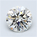 1.55 Carats, Round Diamond with Excellent Cut, I Color, VVS2 Clarity and Certified by GIA