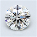 1.51 Carats, Round Diamond with Excellent Cut, H Color, VVS1 Clarity and Certified by GIA