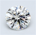 1.51 Carats, Round Diamond with Excellent Cut, I Color, VVS2 Clarity and Certified by GIA