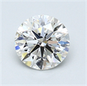 0.92 Carats, Round Diamond with Very Good Cut, H Color, VVS1 Clarity and Certified by GIA