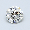 0.90 Carats, Round Diamond with Very Good Cut, J Color, VS2 Clarity and Certified by GIA