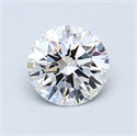 0.90 Carats, Round Diamond with Excellent Cut, D Color, VS1 Clarity and Certified by GIA