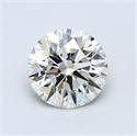 0.89 Carats, Round Diamond with Excellent Cut, J Color, IF Clarity and Certified by GIA