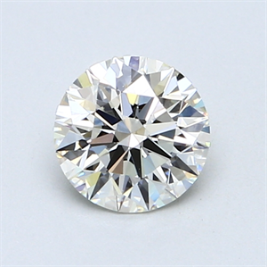 Picture of 0.89 Carats, Round Diamond with Excellent Cut, J Color, IF Clarity and Certified by GIA