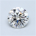 0.89 Carats, Round Diamond with Excellent Cut, H Color, VVS2 Clarity and Certified by GIA