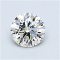 0.88 Carats, Round Diamond with Very Good Cut, I Color, VVS2 Clarity and Certified by GIA