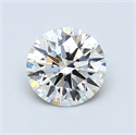 0.88 Carats, Round Diamond with Excellent Cut, I Color, VS1 Clarity and Certified by GIA