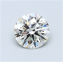 0.81 Carats, Round Diamond with Excellent Cut, I Color, VS1 Clarity and Certified by GIA