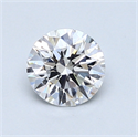 0.81 Carats, Round Diamond with Excellent Cut, D Color, VS2 Clarity and Certified by GIA
