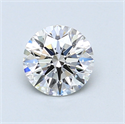 0.81 Carats, Round Diamond with Excellent Cut, E Color, VS2 Clarity and Certified by GIA