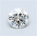 0.80 Carats, Round Diamond with Excellent Cut, H Color, VS1 Clarity and Certified by GIA