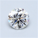 0.80 quilates, Redondo Diamante , Color E, claridad VS2 y certificado por GIA