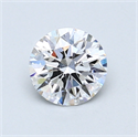 0.80 quilates, Redondo Diamante , Color D, claridad VS1 y certificado por GIA