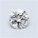 0.59 Carats, Round Diamond with Excellent Cut, G Color, VS1 Clarity and Certified by EGL