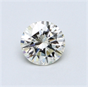 0.57 Carats, Round Diamond with Very Good Cut, L Color, VS1 Clarity and Certified by GIA