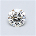 0.57 Carats, Round Diamond with Excellent Cut, K Color, VVS2 Clarity and Certified by GIA