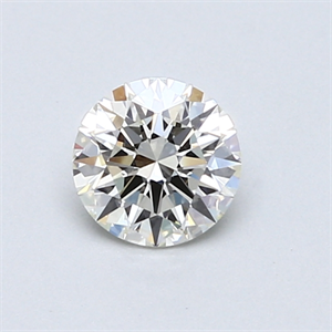 Picture of 0.57 Carats, Round Diamond with Excellent Cut, K Color, VVS2 Clarity and Certified by GIA