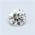 0.56 Carats, Round Diamond with Excellent Cut, I Color, VS2 Clarity and Certified by GIA