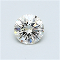 0.56 Carats, Round Diamond with Excellent Cut, L Color, VS2 Clarity and Certified by GIA