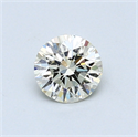 0.54 Carats, Round Diamond with Excellent Cut, L Color, VS1 Clarity and Certified by GIA