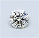 0.54 Carats, Round Diamond with Excellent Cut, L Color, VVS1 Clarity and Certified by GIA