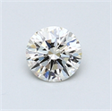 0.54 Carats, Round Diamond with Excellent Cut, K Color, VVS2 Clarity and Certified by GIA